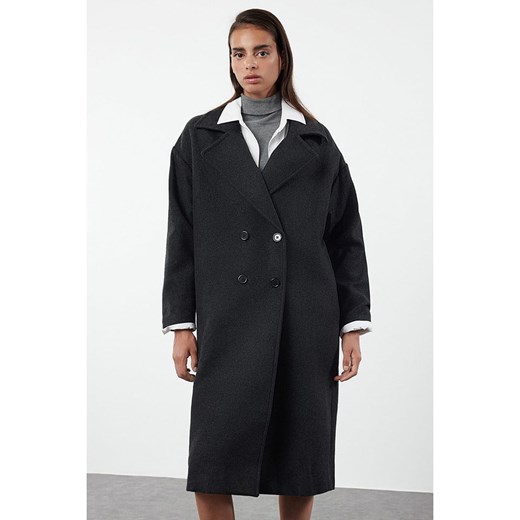 trendyol Płaszcz przejściowy w kolorze antracytowym Trendyol 38 wyprzedaż Limango Polska