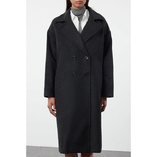trendyol Płaszcz przejściowy w kolorze antracytowym Trendyol 38 okazyjna cena Limango Polska