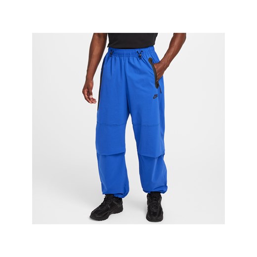 Męskie spodnie oversize z tkaniny Nike Tech - Niebieski Nike S Nike poland