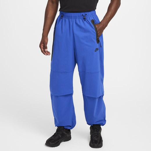 Męskie spodnie oversize z tkaniny Nike Tech - Niebieski Nike L Nike poland