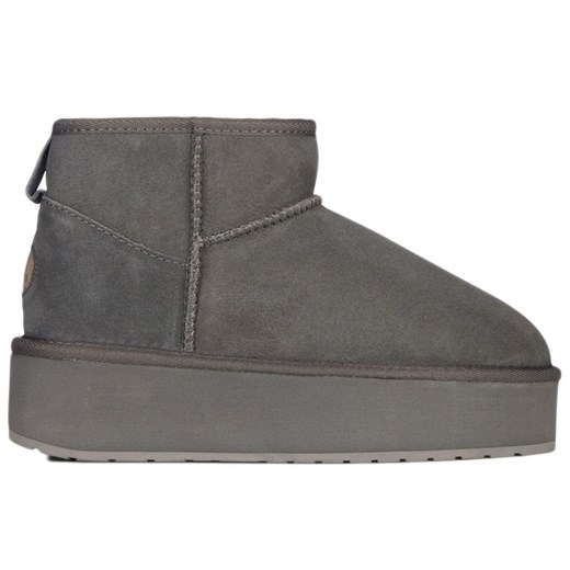 Buty Emu Australia Stinger Micro Flatform W13082CHAR - szare ze sklepu streetstyle24.pl w kategorii Śniegowce damskie - zdjęcie 175653812