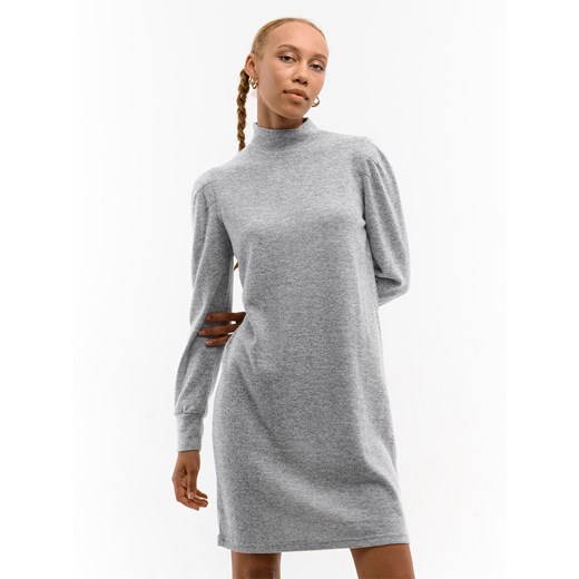Szara sukienka Gate na spacer mini 