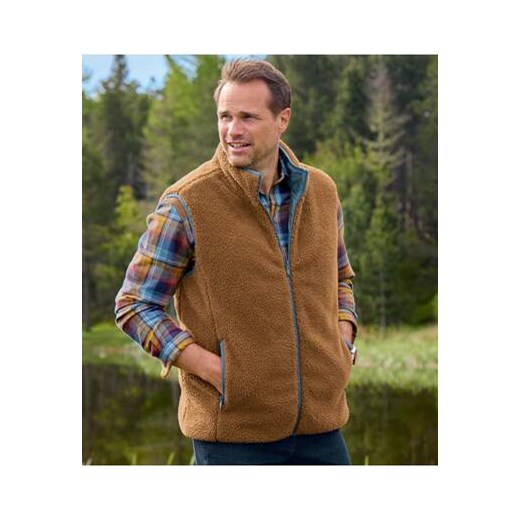 Dwustronny, dwumateriałowy bezrękawnik ze sklepu Atlas For Men w kategorii Kamizelki męskie - zdjęcie 175656682