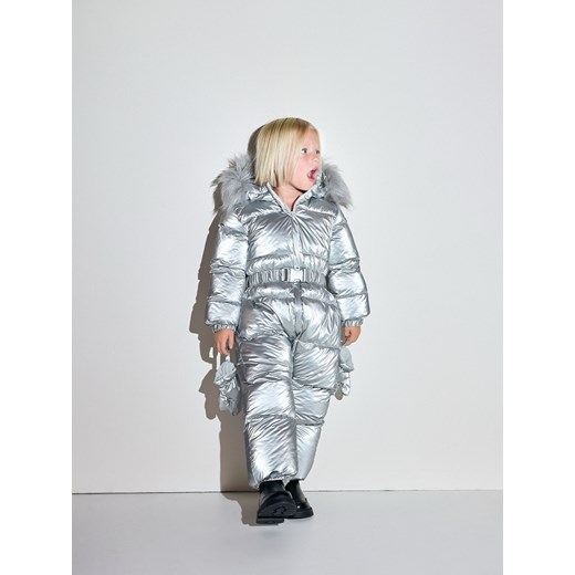 Reserved - Ocieplany kombinezon z rękawiczkami - srebrny Reserved 92 (1 Reserved
