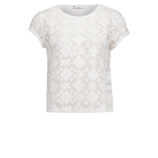 Even&Odd Tshirt basic white zalando  abstrakcyjne wzory