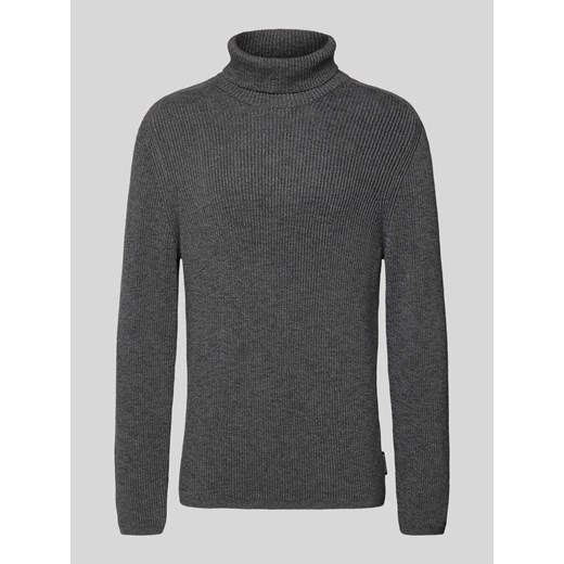 Sweter z dzianiny z golfem ze sklepu Peek&Cloppenburg  w kategorii Swetry męskie - zdjęcie 175663253