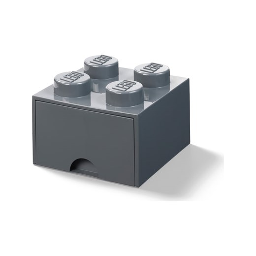 LEGO Pojemnik &quot;Brick 4&quot; w kolorze antracytowym z szufladami - 25 x 18 Lego onesize okazja Limango Polska