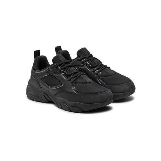Buty sportowe damskie Calvin Klein sneakersy z tkaniny na płaskiej podeszwie na lato wiązane