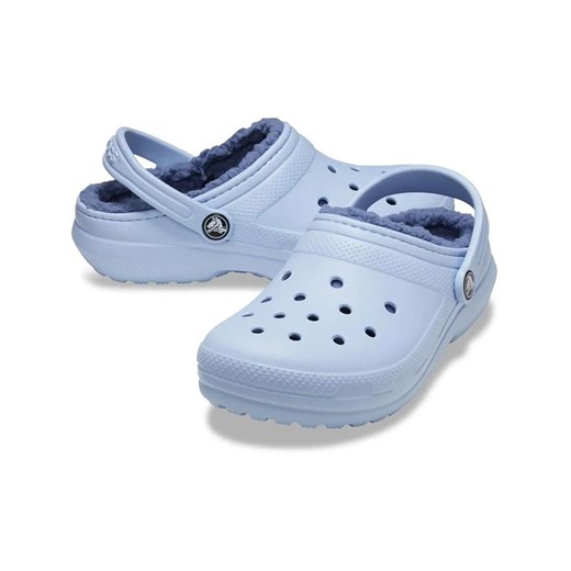 Crocs Chodaki &quot;Classic Lined&quot; w kolorze błękitnym ze sklepu Limango Polska w kategorii Klapki dziecięce - zdjęcie 175668304