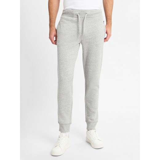 Superdry Męska bluza z kapturem Mężczyźni szary jednolity ze sklepu vangraaf w kategorii Spodnie męskie - zdjęcie 175668930
