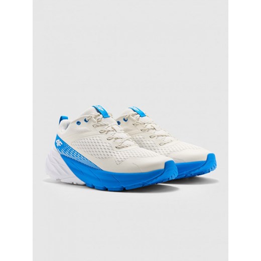Męskie buty trekkingowe trailowe Speed Hiker 4F 4FWMM00FOTSM037 - białe ze sklepu Sportstylestory.com w kategorii Buty trekkingowe męskie - zdjęcie 175671110
