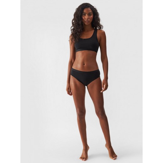Damska bielizna codzienna figi (2-pack) 4F 4FWMM00UPTSF025 - czarna ze sklepu Sportstylestory.com w kategorii Majtki damskie - zdjęcie 175671181
