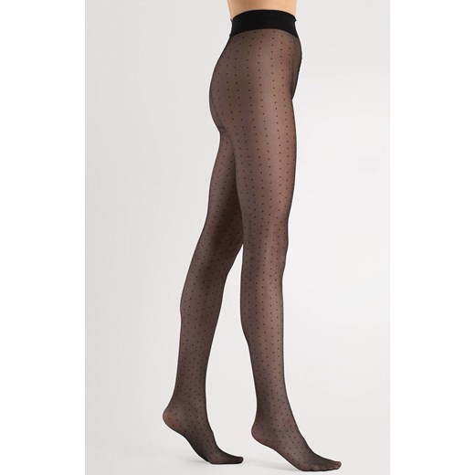 Czarne rajstopy damskie w kropki Dezire G 5181 30 DEN, Kolor czarny, Rozmiar 2, Fiore ze sklepu Intymna w kategorii Rajstopy - zdjęcie 175672424