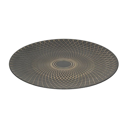 Podtalerz Mercury ⌀33cm black ze sklepu dekoria.pl w kategorii Podkładki na stół - zdjęcie 175673640
