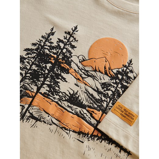 T-shirt męski Reserved z bawełny