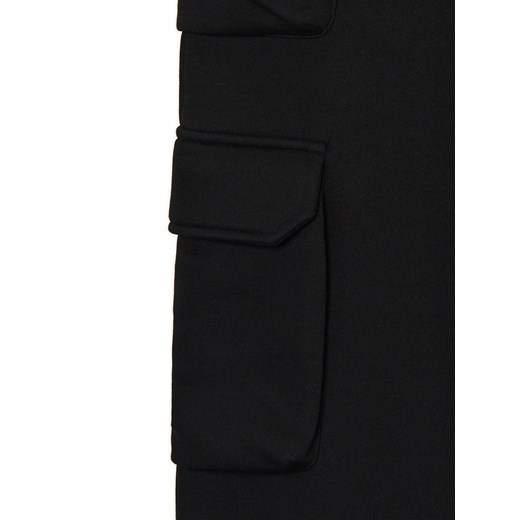 Cropp - Czarne dresowe joggery z kieszeniami cargo - czarny Cropp S Cropp