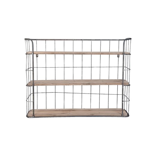 Clayre &amp; Eef Półka ścienna w kolorze brązowym - 85 x 64 x 20 cm ze sklepu Limango Polska w kategorii Regały i witryny - zdjęcie 175686690