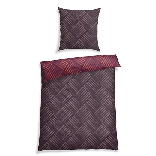 Schiesser Komplet pościeli renforcé &quot;Mads&quot; w kolorze fioletowym ze sklepu Limango Polska w kategorii Pościele - zdjęcie 175686744