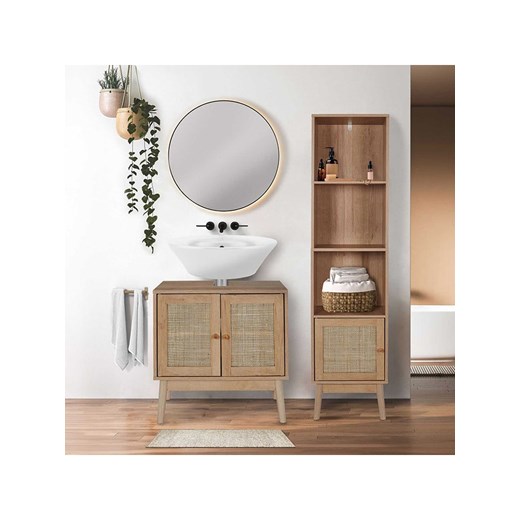 Ethnical Life Szafka w kolorze jasnobrązowym pod umywalkę - 60 x 70 x 30 cm ze sklepu Limango Polska w kategorii Szafy - zdjęcie 175687010