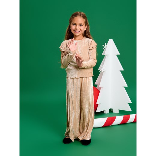 Sinsay - Komplet dzianinowy - złoty Sinsay 122 Sinsay