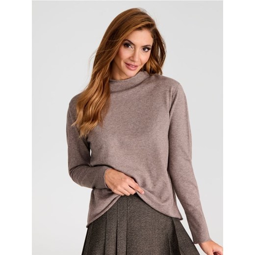 Sinsay - Sweter z wełną - brązowy ze sklepu Sinsay w kategorii Swetry damskie - zdjęcie 175689873