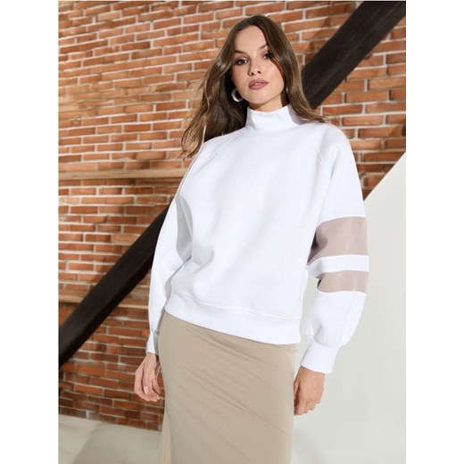 Sinsay - Bluza - kremowy ze sklepu Sinsay w kategorii Bluzy damskie - zdjęcie 175690012