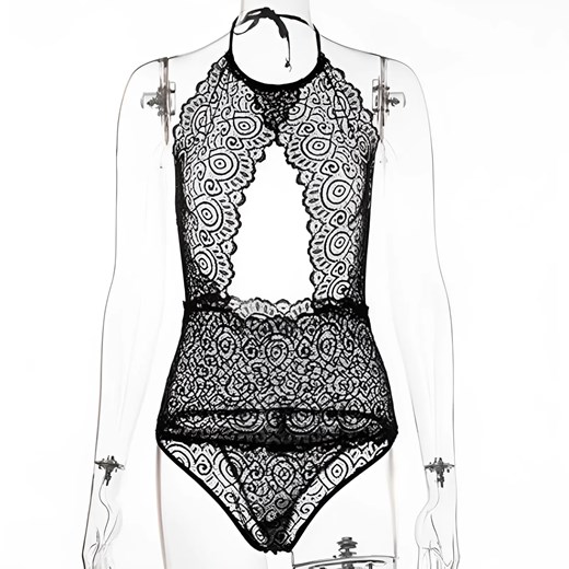 Body koronkowe - Czarny / S ze sklepu Valetta.pl w kategorii Body damskie - zdjęcie 175701833