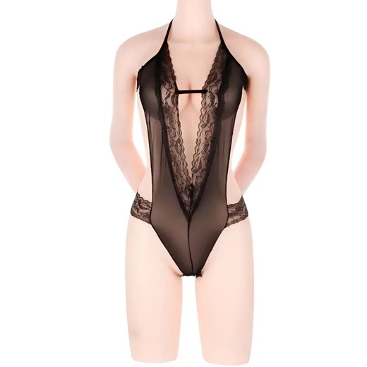 Body koronkowe - Czarny / Uniwersalny ze sklepu Valetta.pl w kategorii Body damskie - zdjęcie 175701834