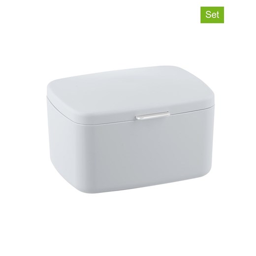 Wenko Pojemniki (2 szt.) "Barcelona" w kolorze białym - 19,5 x 11 cm Wenko onesize okazyjna cena Limango Polska