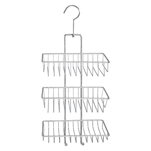 Wenko Regał prysznicowy &quot;Nivala&quot; w kolorze srebrnym - 22 x 50 x 13 cm ze sklepu Limango Polska w kategorii Akcesoria łazienkowe - zdjęcie 175706661