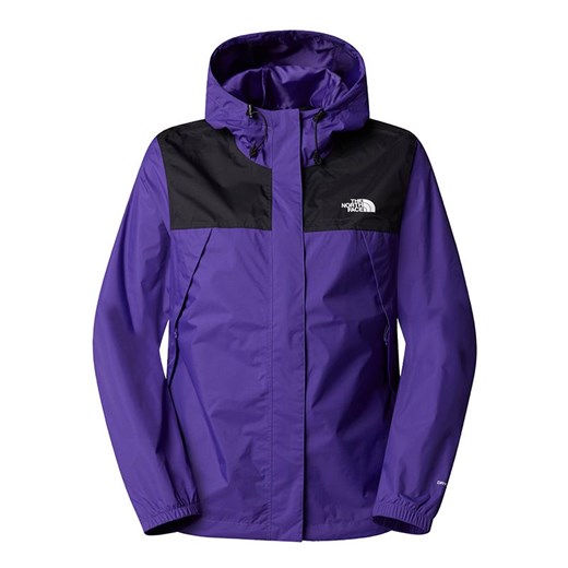 Kurtka damska fioletowa The North Face jesienna z kapturem sportowa