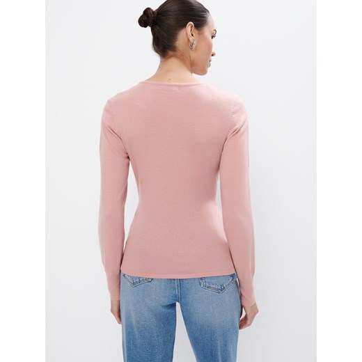 Mohito - Sweter z kopertowym dekoltem - różowy Mohito XS Mohito