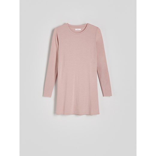 Reserved - Koszula nocna z wiskozą - brudny róż Reserved L Reserved