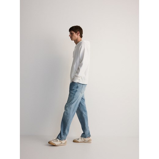 Reserved - Jeansy straight fit z lyocellem - niebieski Reserved 30 wyprzedaż Reserved