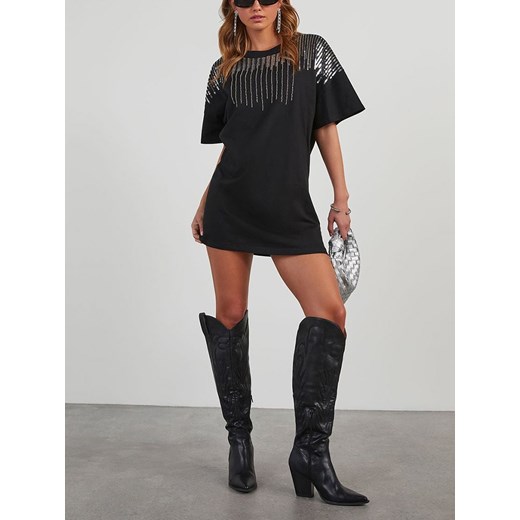 Sukienka La Angels z krótkimi rękawami mini 