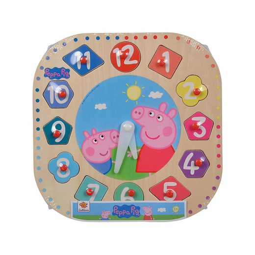 Peppa Pig 13-częściowy zestaw zegar-układanka &quot;Peppa Pig&quot; - 2+ ze sklepu Limango Polska w kategorii Zabawki - zdjęcie 175716230