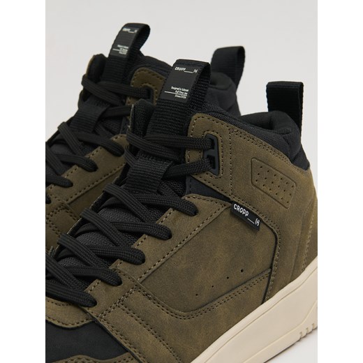 Cropp - Zimowe sneakersy za kostkę - zielony Cropp 44 Cropp