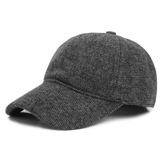 Ocieplana Czapka z Daszkiem - Pako Jeans - Ciemnostalowa CPAPJNSDASZEK1431 ze sklepu JegoSzafa.pl w kategorii Czapki z daszkiem męskie - zdjęcie 175724233