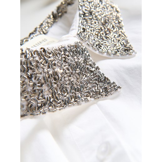 Reserved - Koszula z ozdobnym kołnierzem - biały Reserved S Reserved