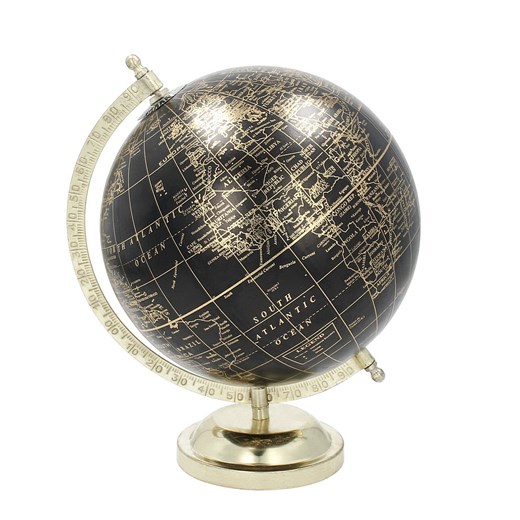 Dekoracja Globe Black 28 cm ze sklepu dekoria.pl w kategorii Dekoracje - zdjęcie 175729181