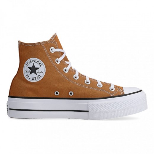 Damskie buty Converse Chuck Taylor All Star Platform Canvas - pomarańczowe ze sklepu Sportstylestory.com w kategorii Trampki damskie - zdjęcie 175733540