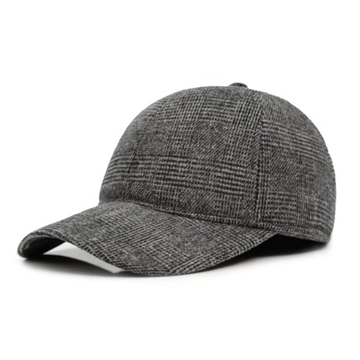 Ciepła Czapka z Daszkiem i Nausznikami - Pako Jeans - Stalowy Melanż CPAPJNSDASZEK1185 ze sklepu JegoSzafa.pl w kategorii Czapki z daszkiem męskie - zdjęcie 175733620