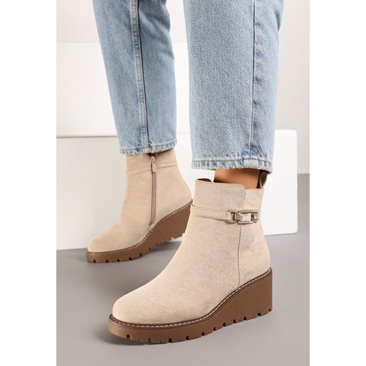 Botki Renee na koturnie 