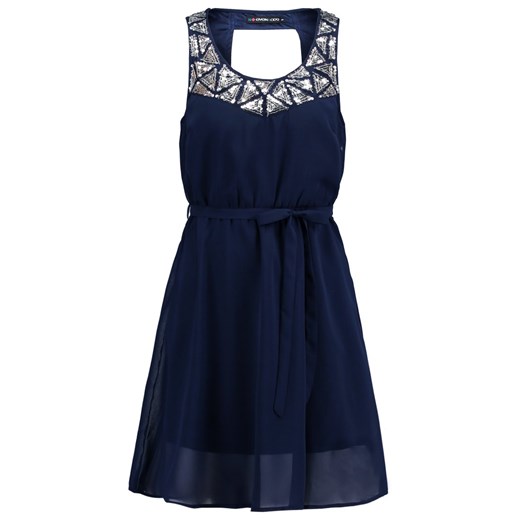 Even&Odd Sukienka letnia dark blue zalando  abstrakcyjne wzory