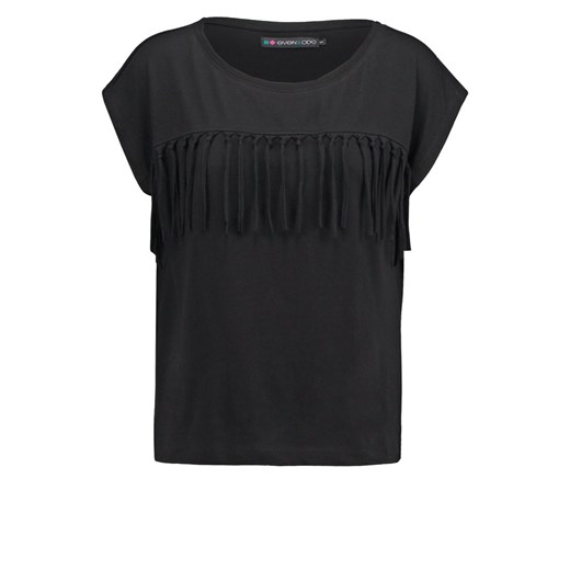 Even&Odd Tshirt basic black zalando  abstrakcyjne wzory