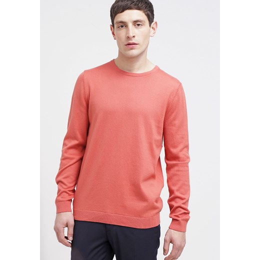 Burton Menswear London Sweter red zalando  bez wzorów/nadruków