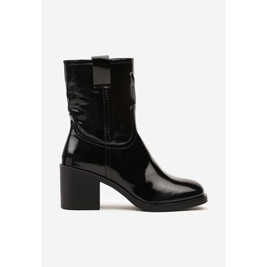 Czarne botki Renee na zamek 