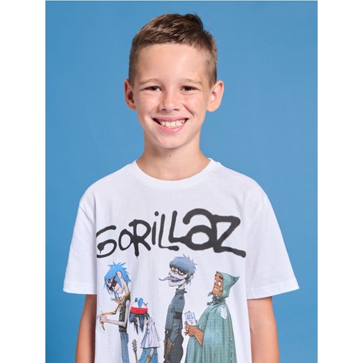 Sinsay - Koszulka Gorillaz - biały Sinsay 158 Sinsay