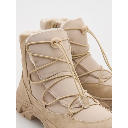 Buty zimowe dziecięce Reserved beżowe