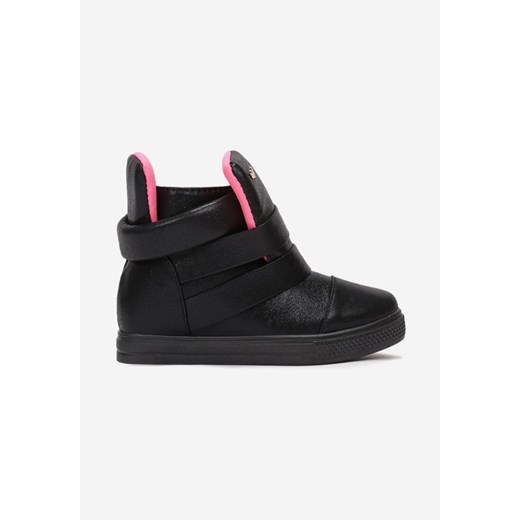 Czarne Buty Sportowe Menikaia ze sklepu born2be.pl w kategorii Trampki dziecięce - zdjęcie 175744562